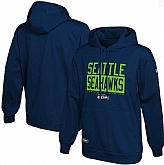 Men's Seattle Seahawks New Era College Navy School of Hard Knocks Pullover Hoodie,baseball caps,new era cap wholesale,wholesale hats